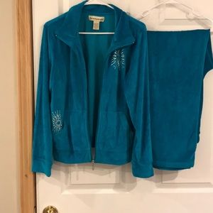 Vintage Seventh Avenue Velour Pant Suit